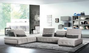 Is a sofa defined by details drawn from the art of dressmaking; David Ferrari Daiquiri Italian Modern Light Grey Dark Grey Fabric Modular Sectional Sofa