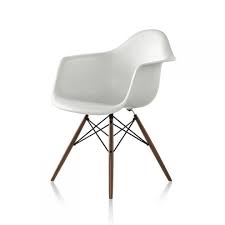 About the black eames daw chair. Eames Daw Molded Plastic Armchair With Wood Dowel Base