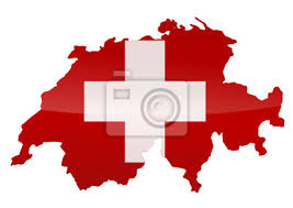 L'arrière de la carte est classique : Carte De La Suisse Drapeau Metall Leinwandbilder Bilder Neutrum Lausanne Konfoderation Myloview De
