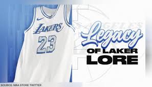 The team's away uniform will feature white jerseys. Lakers Fans In Awe Of New Lore Series City Edition Jersey Deem It A Must Buy