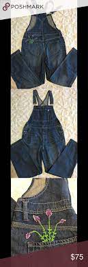 Free People Ooak Lavender Overalls These Free People Overalls Are Adorned With Hand Embroidered Lavender Flower Free People Overalls Free People Jeans Overalls