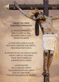 Jesús, me postro de rodillas ante tu cruz, ante la cruz sobre la cual moriste por amor a mí. Comienzo Triduo Exaltacion Santa Cruz E Inicio Iv Centenario