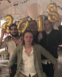 Bill And His Friends Celebrating New Years Eve In Barcelona Bill Skarsgard Actors Bills