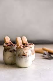 Easy Individual Tiramisu Cups Classic Tiramisu With Layers Of Creamy Mascarpone Mousse And Espresso Soaked Ladyfingers T Desserts Quick Desserts Tiramisu Cups