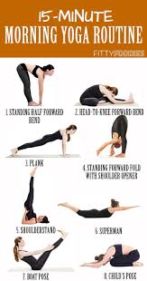 15 Minute Morning Yoga Routine To Wake You Up Fittyfoodies Beginner Morning Yoga Morning Yoga Workouts 15 Minute Morning Yoga