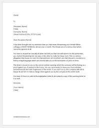 This letter is addressed to a higher authority. Warning Letter For Felony Samples Word Excel Templates