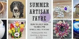 Summer Artisan Fayre - Sunday 19 July - Upwell Hall