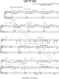 Enjoy the music notes to 'let it go' from disney's animated film frozen. Let It Go From Frozen Sheet Music In F Minor Transposable Download Print Sheet Music Music From Frozen Flute Sheet Music