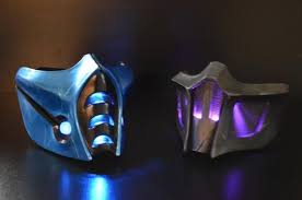 Mk9 Frosty Sub Zerolight Up Led Face Mask Costume Cosplay Led Face Mask Mask Sub Zero Costume