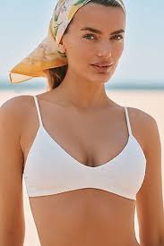 Malai x Anthropologie Brisa Embroidered Linen Top