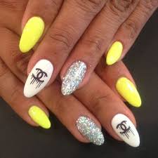 Discover the latest collection of chanel blouses & tops. Neon Yellow Chanel Nails Chanel Nails Nails Kawaii Nails