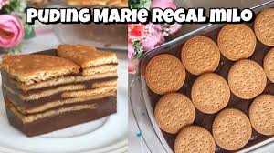 Agar agar roti mudah sukatan cawan dan gram. Puding Regal Milo Dengan Vla Vanilla Lembut Dan Tanpa Telur Youtube