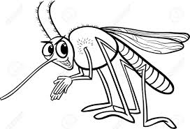 Cartoon mosquito gnat.black and white image. Schwarz Und Weiss Karikatur Illustration Von Funny Mosquito Insekt Zeichen Fur Malbuch Lizenzfrei Nutzbare Vektorgrafiken Clip Arts Illustrationen Image 26777460