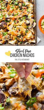 Sheet Pan Chicken Nachos Made With Cabotcheese From Thelittlekitchen Net Sponsored Cheese Nachos Sheet Pan Chicken Sheet Pan Recipes Sheet Pan Dinners