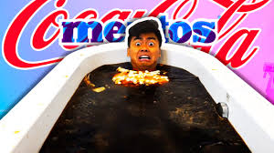 Diet Coke Mentos Bath Challenge Youtube