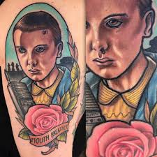 Little miss Eleven from STRANGER THINGS I got to do last night up at  @sparrowstattoocompany so stoked