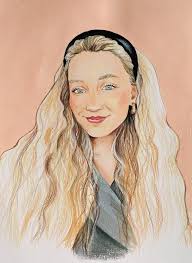 Hello! I am Stasiya and I am an artist. I'd like to share with you my new  illustration with a cute hen 🥰 I created a FB community few days ago where