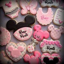 Minnie Mouse Baby Shower Cookies Minnie Mouse Baby Shower Minnie Baby Shower Disney Baby Shower