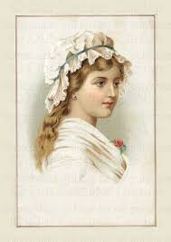 Portrait Of An Elderly Woman In A White Bonnet Victorian Lady In White Bonnet Victorian Lady White Bonnet Illustrations And Posters