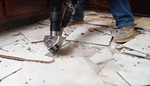 After the old tiles were removed, there were still large areas of thinset stuck to the concrete that were obviously not level. What Is Thinset And Why Is It Hard To Remove