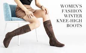 Women fringe knee high boots tassel high heel long boot round toe platform shoes. Amazon Com Dream Pairs Women S Blvd Camel Knee High Pull On Fall Weather Boots Size 6 M Us Knee High