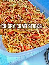 Crab sticks, krab sticks, imitation crab meat or seafood sticks (originally known as kanikama in japan) are a type of seafood made of starch and finely pulverized white fish (surimi) that has been shaped and cured to resemble the leg meat of snow crab or japanese spider crab. Crispy Crab Sticks Filament Crab Sticks Snacks 6 Steps With Pictures Instructables