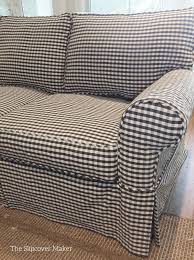 Custom Sofa Slipcover In Gingham Custom Sofa Slipcovers Slipcovered Sofa Custom Sofa