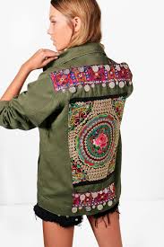 Check spelling or type a new query. Bethany Veste De Festival Brodee Dans Le Dos Boohoo