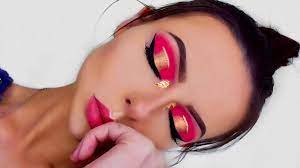 Hot Pink Halo Eye Makeup Tutorial Take Me Back To Brazil Palette Halo Eye Makeup Eye Makeup Tutorial Eye Makeup