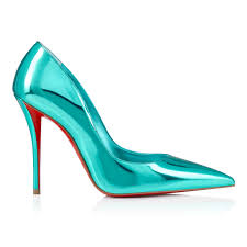 Miss Z - 100 mm Pumps - Laminated calf leather - Iceberg - Women -  Christian Louboutin United States