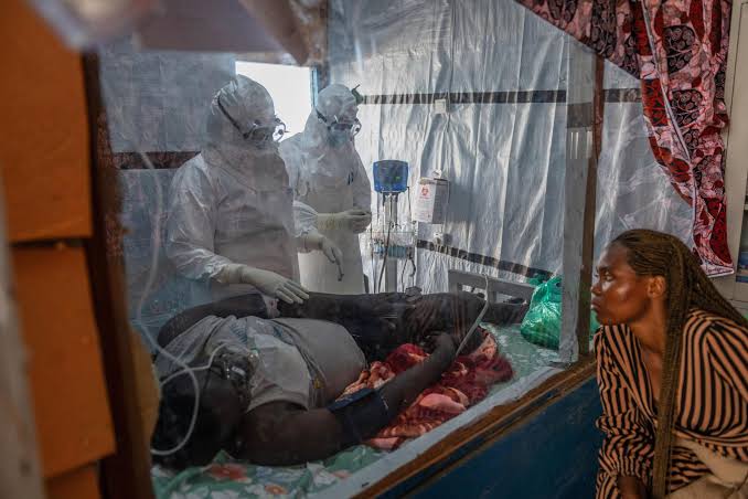 Dozens at an Ebola treatment center in northeast Congo go on strike