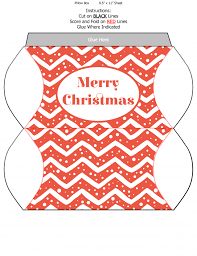 Make your own recycle boxes. Free Printable Christmas Pillow Boxes Frugal Mom Eh
