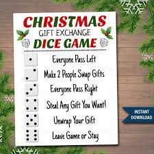 Over the door basketball hoop game. Printable Christmas Gift Exchange Dice Game Christmas Party Game Present Swap White Elephant Dirty Santa Instant Download Secret Santa By Tidylady Printables Catch My Party