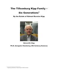 The Tillsonburg Kipp Family