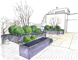 Galerie Dessin Jardin Plans De Paysages Design D Amenagement Paysager