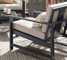 Pottery Barn Metal Occasional Chair Outdoor Chairs Deck Furniture Metal Patio Furniture