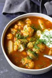 My Mom First Introduced Me To This Delicious Spring Soup With Cauliflower And Beans It S Light Yet Filling Soup In 2020 Spring Soups Spring Soup Recipes Soup Recipes