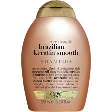 Ogx ever straightening+ brazilian keratin shampoo honest review. Ogx Brazilian Keratin Shampoo 385 Ml Lyko Com