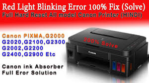 Canon pixma g2100 setup wireless, manual instructions and scanner driver download for windows, linux mac, the new pixma g2100 is a multifunctional printer inkjet that has an incorporated very simple to charge ink tanks system.with this new printer, canon looks for to meet the expectations of. Red Light Blinking Error Canon G2000 G2002 G2010 Full Solution Hard Reset Hindi English Urdu Youtube