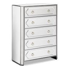 This solid build chest, rests on wooden caster wheels for easy maneuverability or simply take them off, if you dont like the look of them. Tall Chic Mirrored Chest