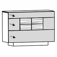 Massive, indonesische kommode/sideboard mit schubladen, aus recyceltem teakholz. Voglauer Sideboard V Montana Nsh12l Mobel Karmann