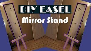 Diy monitor stand from diy. Easy To Make Mirror Stand Out Of Pallet Wood Diy Easel Youtube