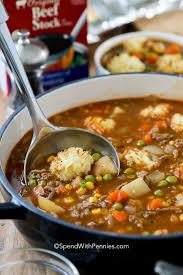 Shepherd S Pie Soup Has All Of The Delicious Beefy Flavor We Love In The Classic Casserole A Rich And Beef Shepherds Pie Bean And Bacon Soup Ham And Bean Soup