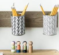 How To Make A Pencil Holder From Empty Tin Cans • Grillo Designs