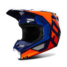 Check out the fox v1 sayak full face motorcycle helmet if you want something that can protect you as you take on dirt trails and ramps. Fox V1 Mx Helmet Orange Blue Buy Now Get 20 Off 24mx Com