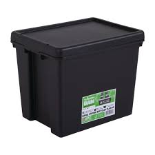 Wham Bam Heavy Duty Storage Box And Lid Black 24ltr Storage Boxes With Lids Heavy Duty Storage Boxes Plastic Box Storage