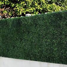 For indoor and outdoor green wall applications: 6 Piece Artificial Boxwood Hedges Greenery Panel Privacy Fence Screen For Outdoor Wall Home Decoration Walmart Com Walmart Com