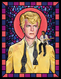 This version can be seen on the serious moonlight concert film, and was also previously available on the reverse of the australian david bowie is exhibition as an exclusive yellow vinyl 7'' single. Saint David Bowie Let S Dance Era M Lineham Art