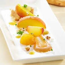 Bourbon Infused Peaches With Creme Anglaise Recipe Sous Vide Recipes Recipes Sous Vide Dessert