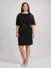 Plus Size Dresses Plus Size Belted Capelet Dress Dressbarn Business Casual Outfits Plus Size Dresses Professional Outfits
